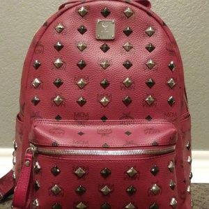 Authentic MCM Studded Backpack